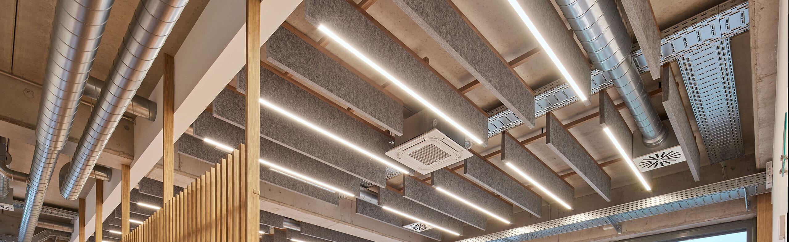 Professionelle Lichtplanung und Lichtberechnung für moderne Büroräume.